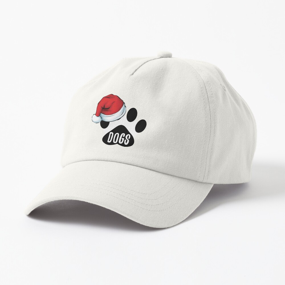 Christmas Dog Paw Print Seal Cap