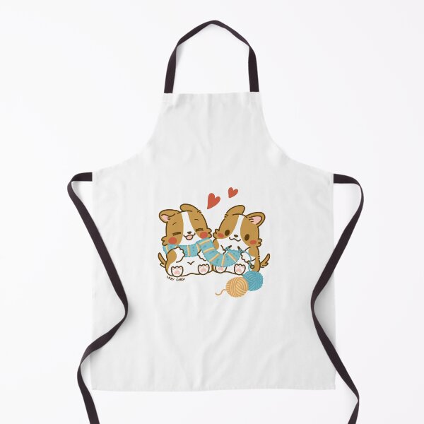 Item preview, Lazy Corgi - Knitting with Love (White) designed and sold by LazyCorgiHK.
