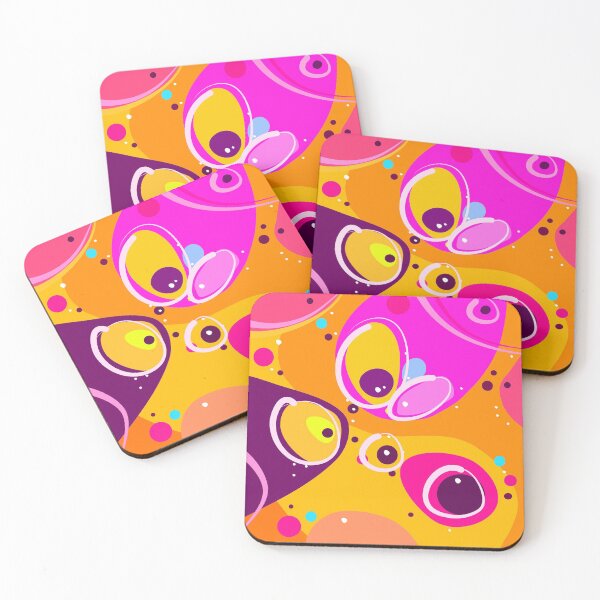Item preview, Cute hydro abstract orange pink blue kawaii Design designed and sold by MirgoDesign.
