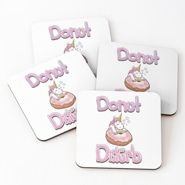 Item preview, Moody unicorn - Cute little unicorn on a donut enjoying life and not wanting to be disturbed you and your kids would love! - Available in stickers, clothing, etc designed and sold by crazycollective.