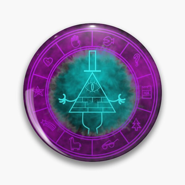 Item preview, Bill Cipher symbol Blue/green/purple designed and sold by wyrneck.
