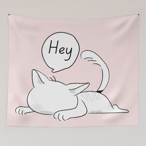 Item preview,  Cat Says Hey 2 designed and sold by Nesro34.