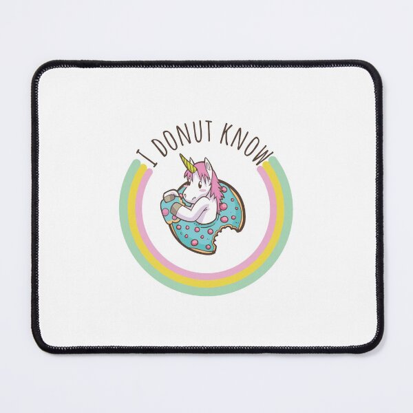 Item preview, Copy of Moody unicorn - Cute little unicorn on a donut saying "I donut know" you and your kids would love! - Available in stickers, clothing, etc designed and sold by crazycollective.