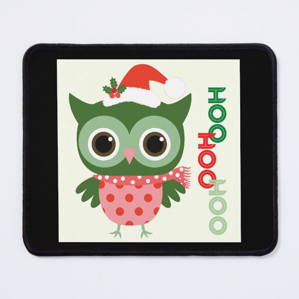 Item preview, Hoo Hoo Hoo Owl Christmas Holiday Santa designed and sold by apathecary.