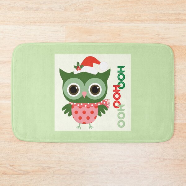 Item preview, Hoo Hoo Hoo Owl Christmas Holiday Santa designed and sold by apathecary.