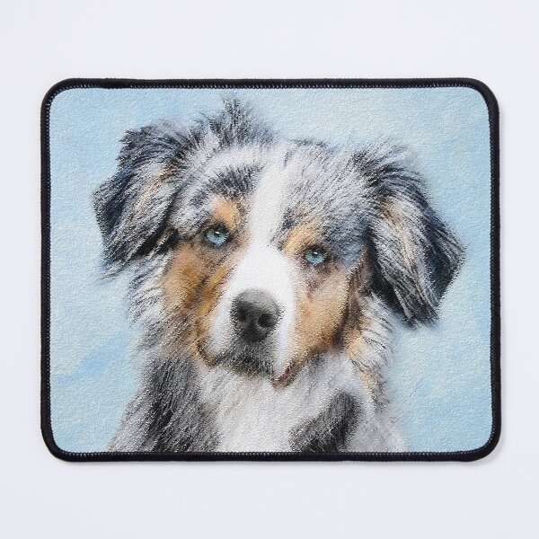 Item preview, Miniature American Shepherd Painting - Dog Art designed and sold by alpendesigns.