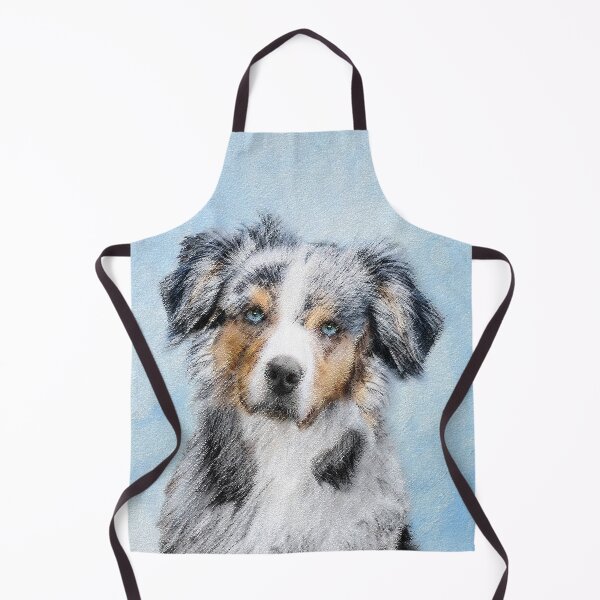 Item preview, Miniature American Shepherd Painting - Dog Art designed and sold by alpendesigns.