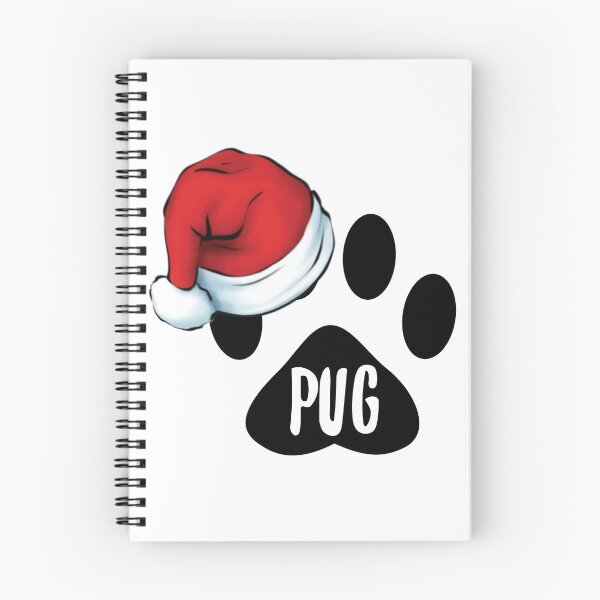 Item preview, Christmas Pug Paw Print Seal designed and sold by chanzds.