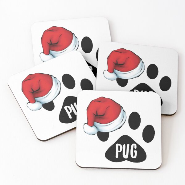 Item preview, Christmas Pug Paw Print Seal designed and sold by chanzds.