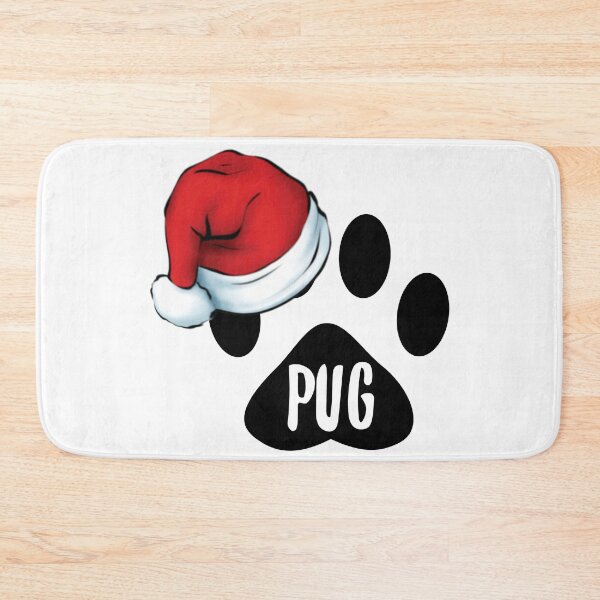 Item preview, Christmas Pug Paw Print Seal designed and sold by chanzds.