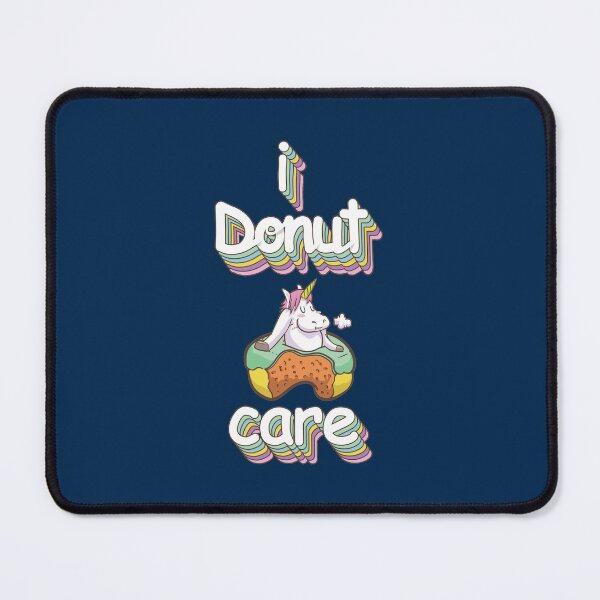 Item preview, Moody unicorn - Cute little unicorn in a donut saying "I donut care" you and your kids would love! - Available in stickers, clothing, etc designed and sold by crazycollective.