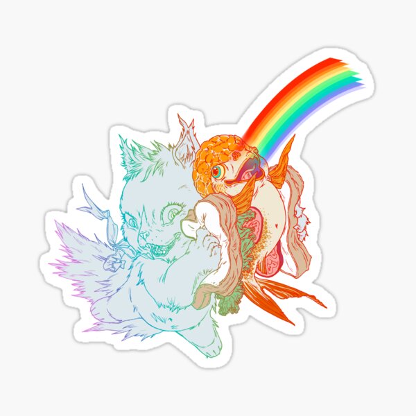 I Am Loved ( fish sandwich ) Main Line Products Sticker