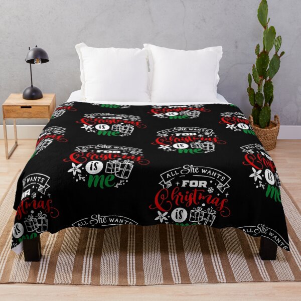 Item preview, All She Wants For Christmas Is Me Funny Christmas Holiday designed and sold by CharJens.