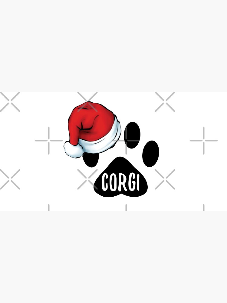 Christmas Corgi Paw Print Seal by chanzds