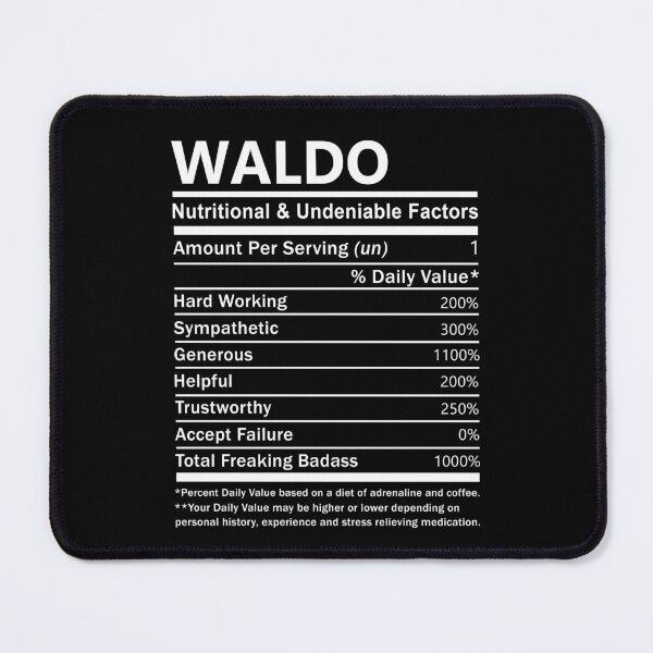 Item preview, Waldo Name T Shirt - Waldo Nutritional And Undeniable Factors Gift Item Tee designed and sold by artiagasonya.