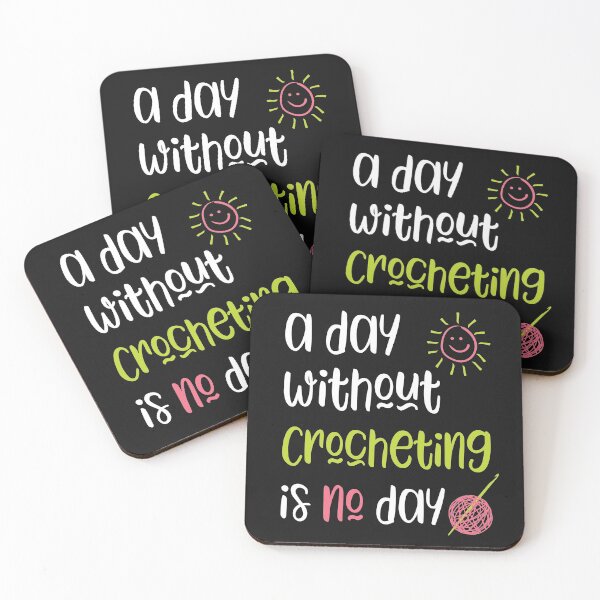 Item preview, Funny Crochet Saying A Day Without Crocheting designed and sold by whyitsme.