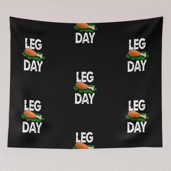 Item preview, LEG DAY - Thanksgiving - Funny designed and sold by AsmArt-co.