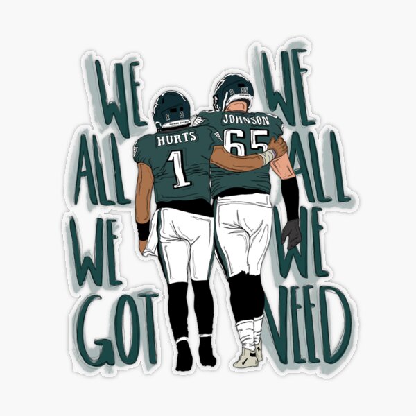 Philadelphia Eagles Skyline Jalen Hurts Brandon Graham And A.J.