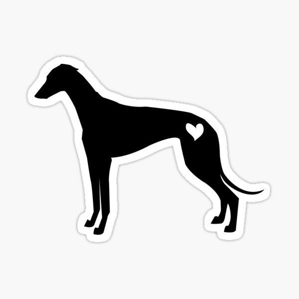 Greyhound silhouette Sticker