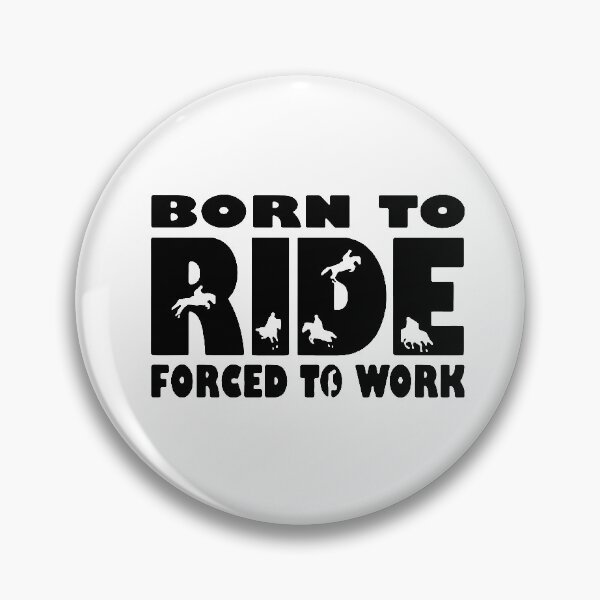 Item preview, Born to Ride Forced To Work Evolution of Horse Riding Vaulting Gift Premium Apparel Funny Holiday Xmas designed and sold by DesignByHeartUK.