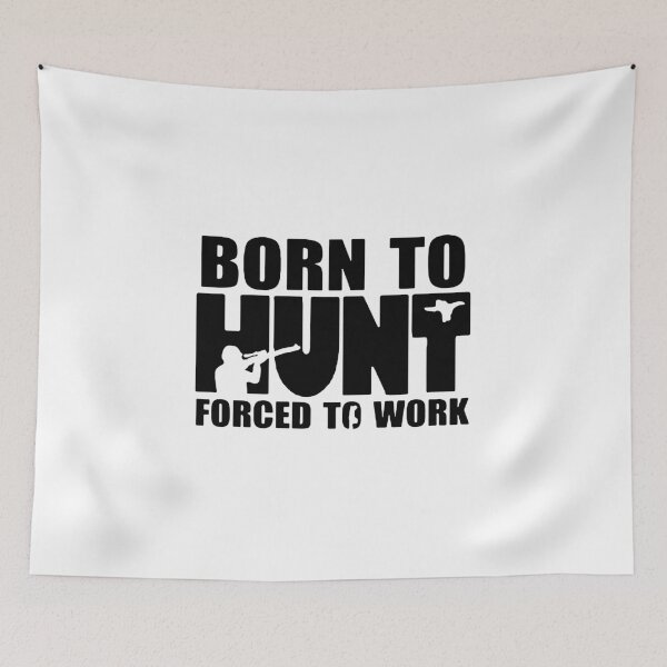 Item preview, Loving Hunting Born To Hunt Forced to Work Evolution of Hunter Only Talent Hunting Funny Hunt Gift Premium Apparel Funny Holiday Xmas designed and sold by DesignByHeartUK.