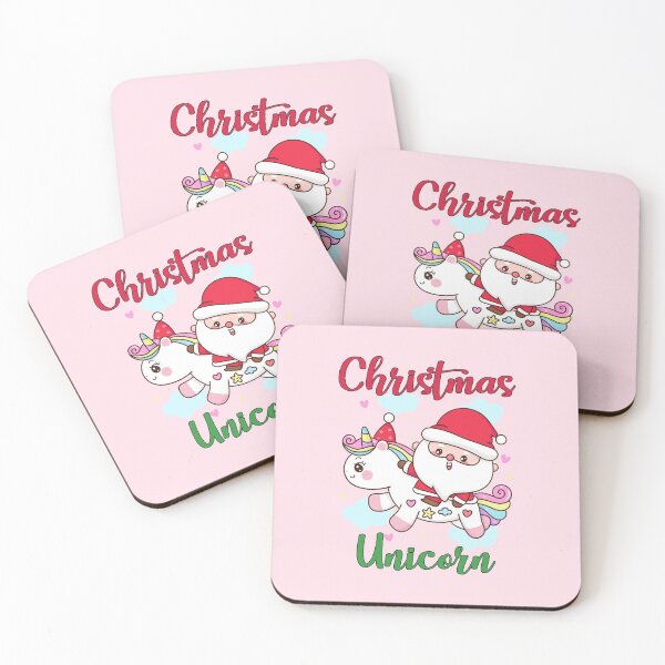 Item preview, Christmas unicorn - Happy Christmas and a happy new year! - Available in stickers, clothing, etc designed and sold by crazycollective.