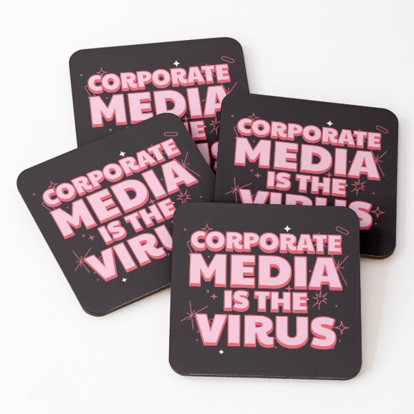 Item preview, Corporate media is a virus - Social media designed and sold by SweetLog.