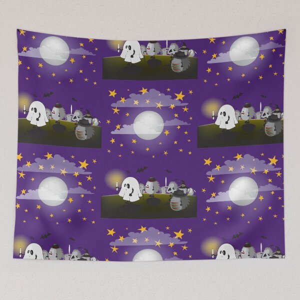 Item preview, halloween hedgehogs party gang designed and sold by mangulica.