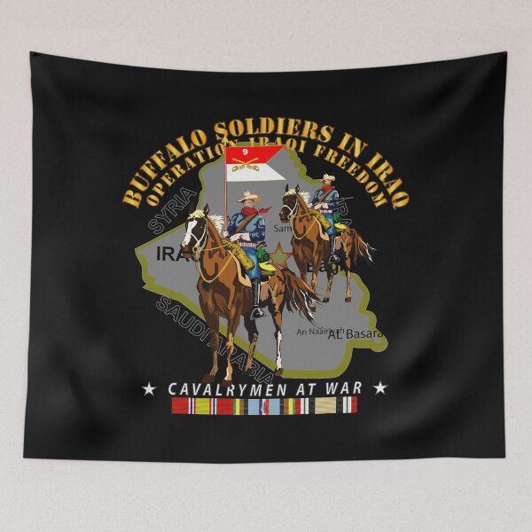 Item preview, Army - Buffalo Soldiers in Iraq - OIF - Cavalrymen at War  w IRAQ SVC - NO VET designed and sold by Military Insignia Products.