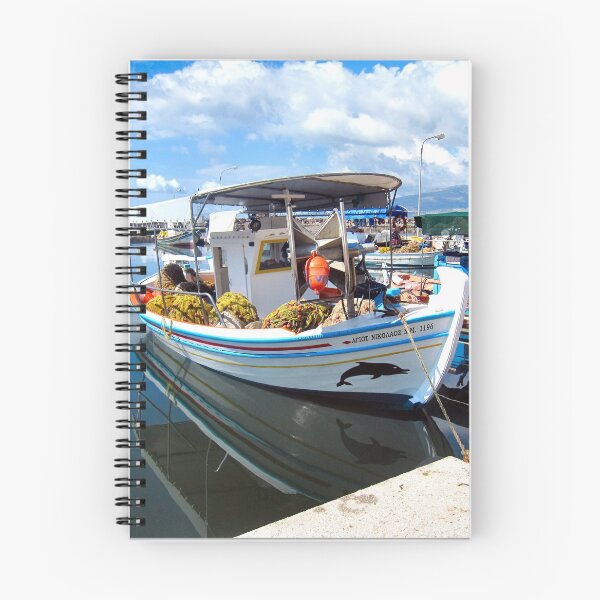 Item preview, FISHING BOAT IN LESBOS. GREECE. designed and sold by ronsaunders47.