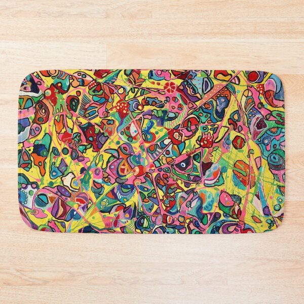 Item preview, 51. JUNGLE crazy abstract. Trippy hippie fun art by Veera Zukova mind-blowing action painting designed and sold by Veera Zukova.