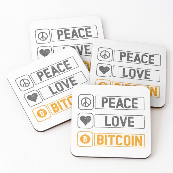 Item preview, Peace Love Bitcoin designed and sold by infleims.