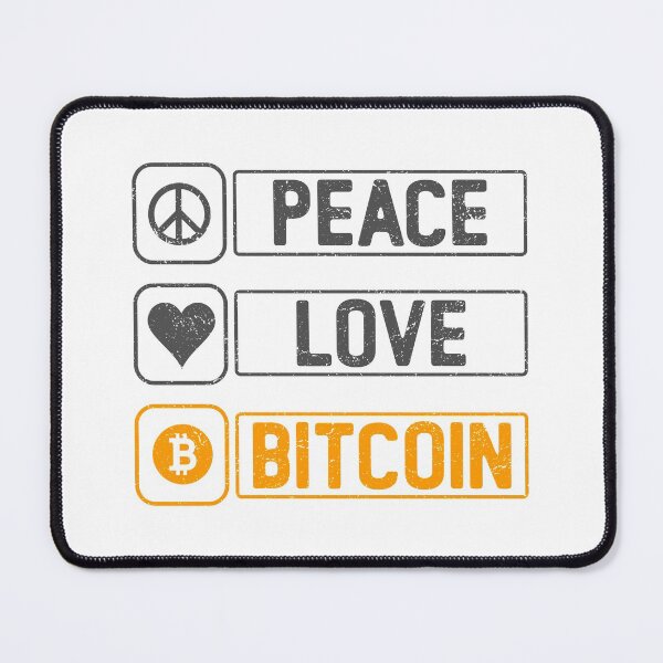 Item preview, Peace Love Bitcoin designed and sold by infleims.