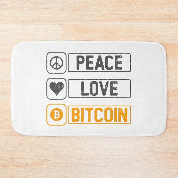 Item preview, Peace Love Bitcoin designed and sold by infleims.