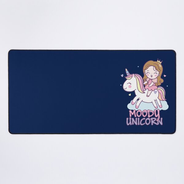Item preview, Moody unicorn - Cute little unicorn and a princess that you and your kids would love! - Available in stickers, clothing, etc designed and sold by crazycollective.