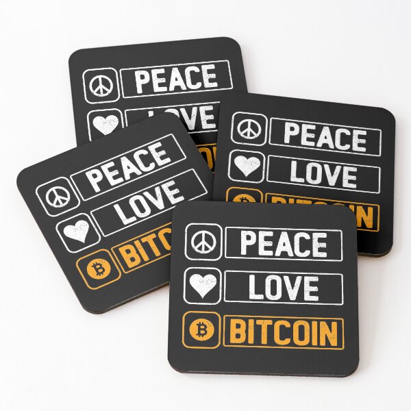 Item preview, Peace Love Bitcoin designed and sold by infleims.