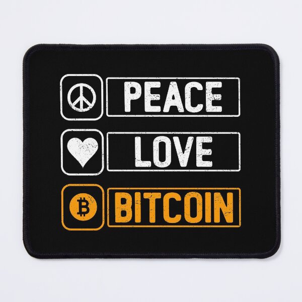 Item preview, Peace Love Bitcoin designed and sold by infleims.
