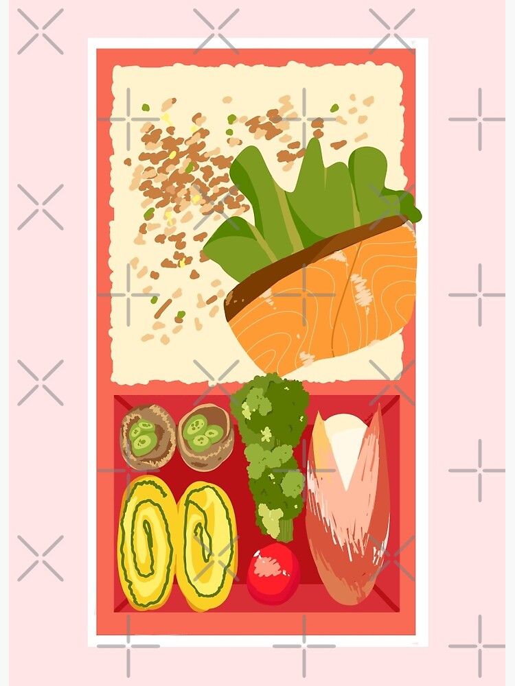 Cute Bento Box Art Board Print for Sale by chaoscorgi