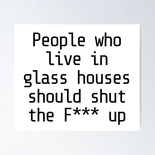 Item preview, People who live in glass houses Ready Player One w White Background designed and sold by money33fuller.
