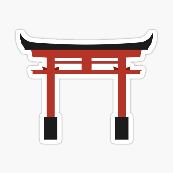 Item preview, Red Japanese Torrii shrine gate designed and sold by rskavpst.