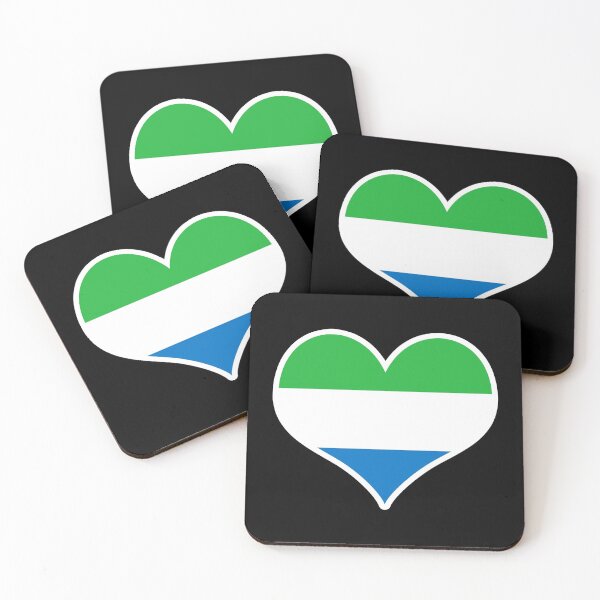 Item preview, Sierra Leone Flag Heart designed and sold by PKHalford.