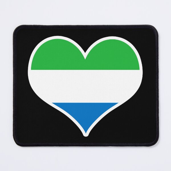 Item preview, Sierra Leone Flag Heart designed and sold by PKHalford.