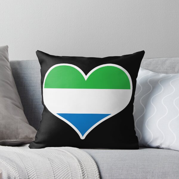 Item preview, Sierra Leone Flag Heart designed and sold by PKHalford.