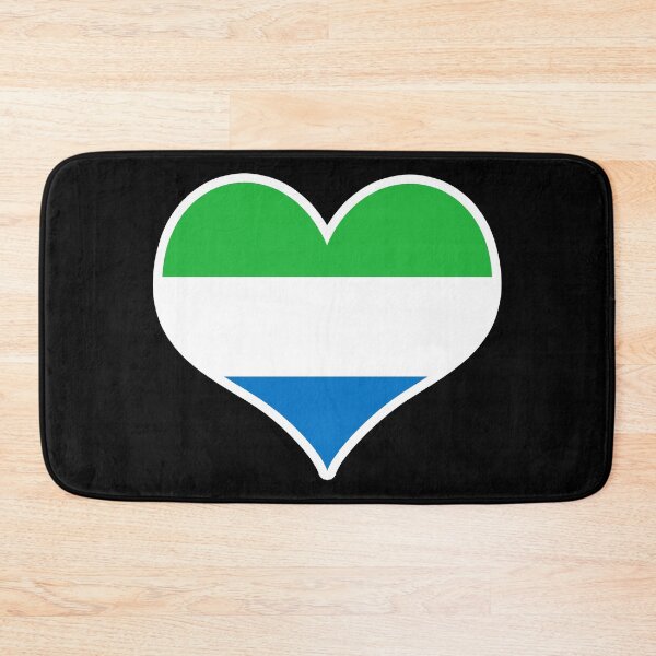 Item preview, Sierra Leone Flag Heart designed and sold by PKHalford.