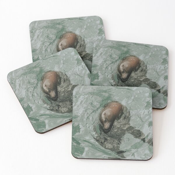 Item preview, Cute Baby Seal in the Water designed and sold by ElanUlv.