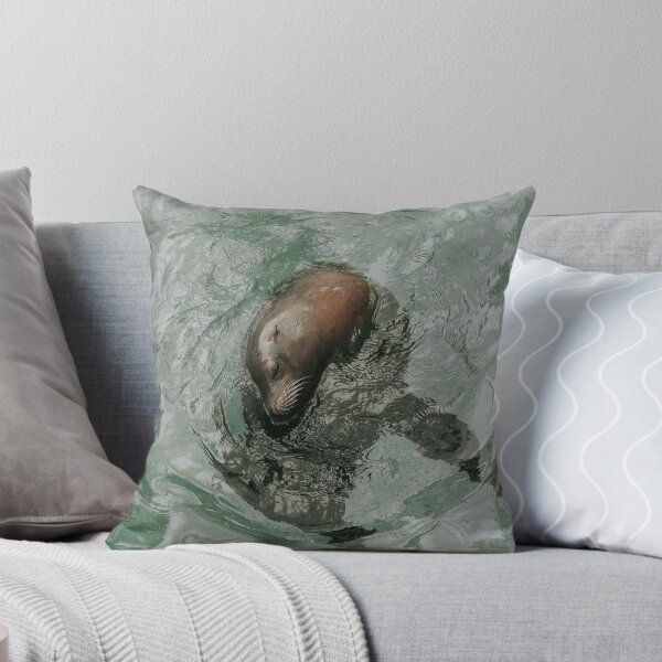Item preview, Cute Baby Seal in the Water designed and sold by ElanUlv.