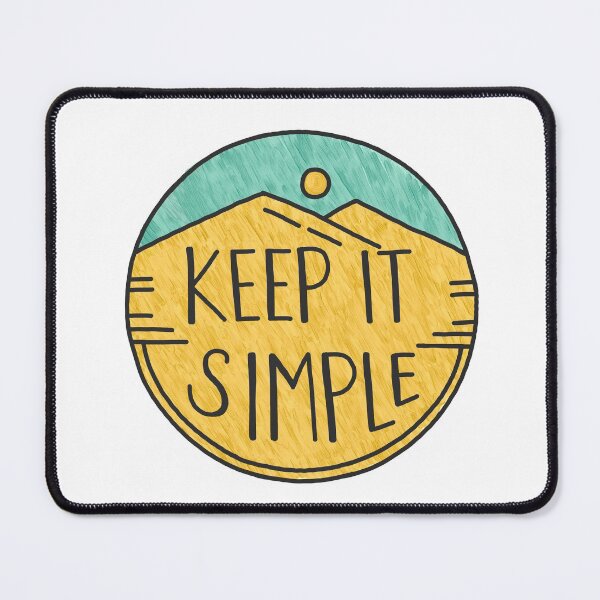 Item preview, keep it simple mountains designed and sold by designxmad.