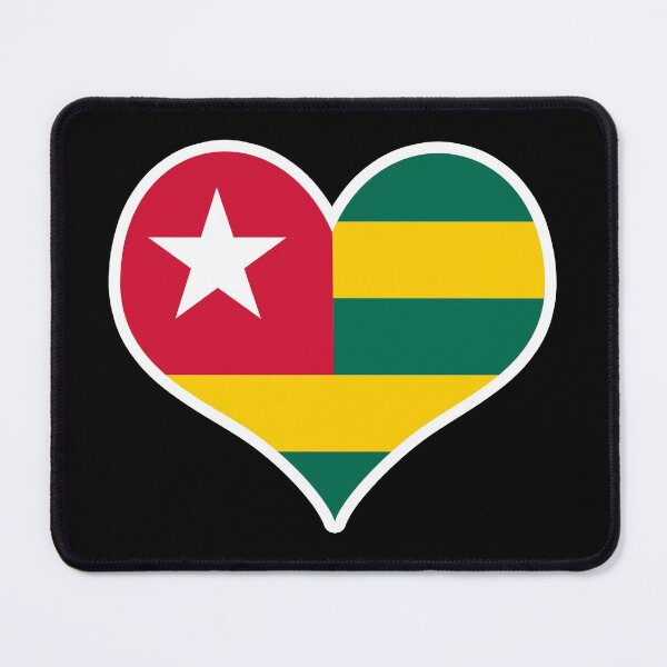 Item preview, Togo Flag Heart designed and sold by PKHalford.