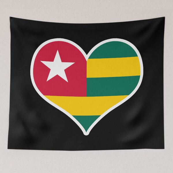 Item preview, Togo Flag Heart designed and sold by PKHalford.