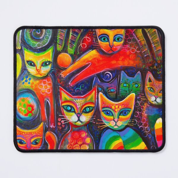 Item preview, Rainbow cats acrylics designed and sold by Karin Zeller.